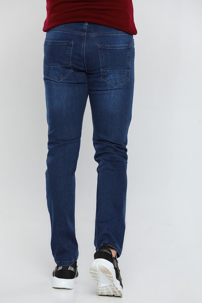 Mutlu City Men's Blue Slim Fit Lycra Jeans 1122  - Image 2
