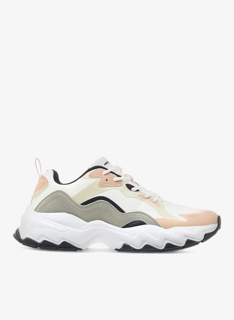 Dash Women Panelled Sports Shoes with Lace-Up Closure