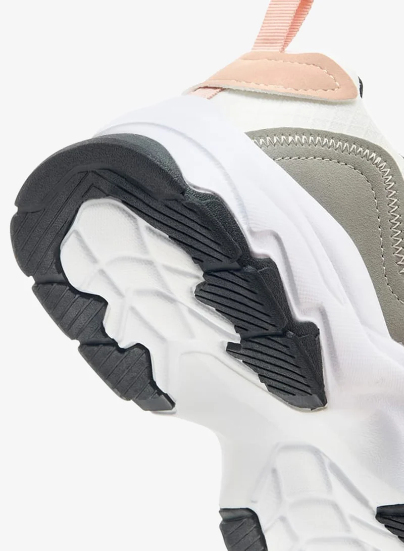 Dash Women Panelled Sports Shoes with Lace-Up Closure