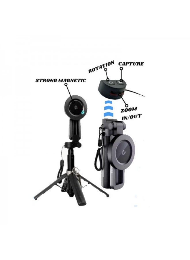 LENYES LPH116 Mobile Phone Monopod Tripod Stand with Bluetooth Remote, Extendable 48cm - Image 4