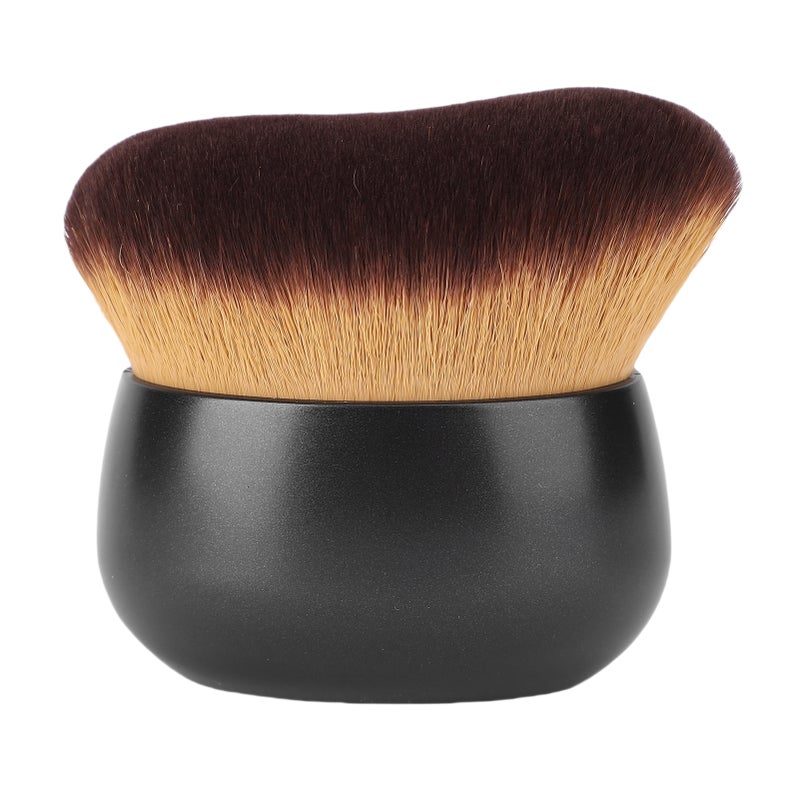 Self Tanning Brush: Black, High Density Soft Synthetic Bristles, Unique Curve Design - Streak-Free Even Application, Multifunctional Applicator for Face and Body Self Tanning - Image 1