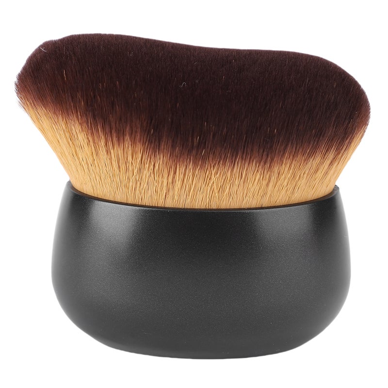 Self Tanning Brush: Black, High Density Soft Synthetic Bristles, Unique Curve Design - Streak-Free Even Application, Multifunctional Applicator for Face and Body Self Tanning - Image 3