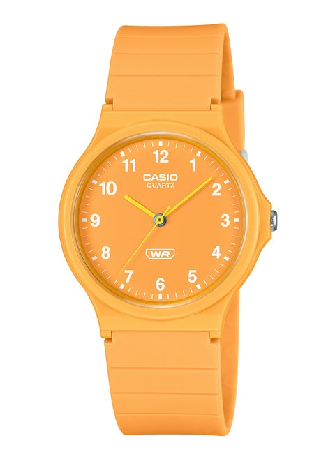 Analog Resin Band Round Shape Wrist Watch MQ-24B-9BDF