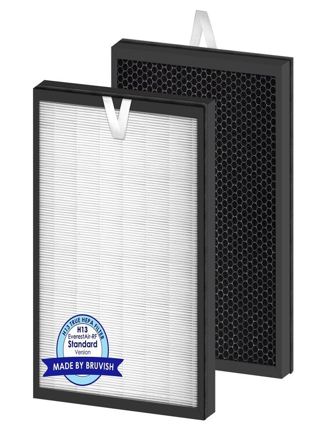BRUVISH (2 Pack) EverestAir, EverestAir-P Replacement Filter Compatible with LEVOIT EverestAir-P Air Purifier, LAP-EL551S-AUS, H13 True HEPA Filter, 3-in-1 Activated CarbonFilters, EverestAir Filter - Image 1