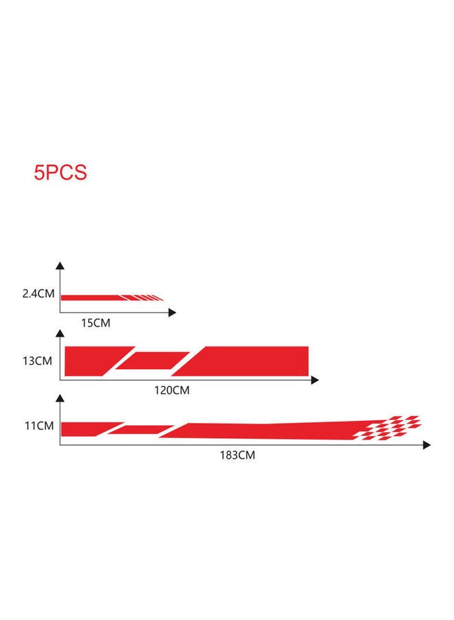 نيبمينينت مجموعة ملصقات جانبية للسيارة، مكونة من 5 قطع. - Image 5