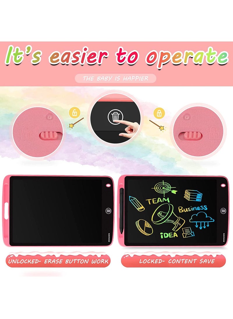 12 Inch LCD Writing Tablet Doodle Pad Portable Electronic Writer Environmental Writing and Drawing Memo Board Pink - pzsku/ZA89B7C2C7C852E1DEA2BZ/45/_/1685084573/430315fa-9eca-4d1e-9220-0dc69d21f35d