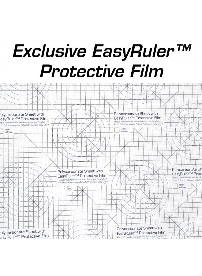 Robosource Polycarbonate Clear Plastic Sheet 12" X 18" X 0.0625" (1/16") Exact, EasyRuler Film, Shatter Resistant, Easier to Cut, Bend, Mold than Plexiglass. VEX Robot, Hobby, DIY, Industrial. Glass Replacement - Image 4