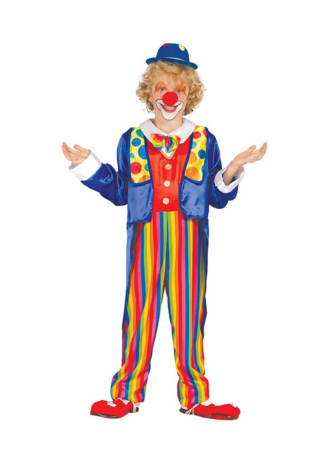 Fiestas Guirca Child Clown Costume, Size 3-4 Years. includes: Jumpsuit with bowtie, Jacket