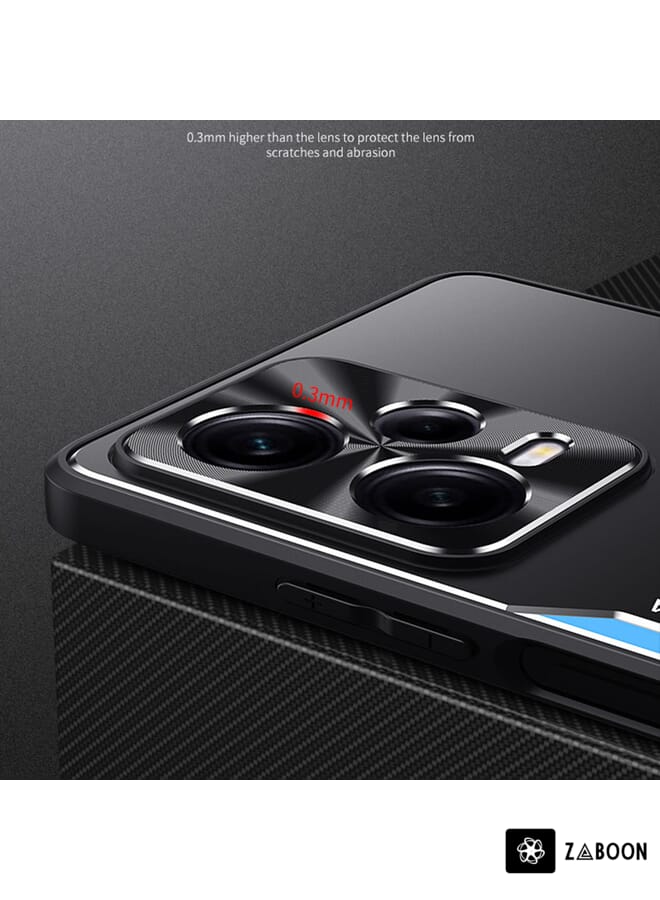 Zaboon Protective Case For Xiaomi Redmi Note 12 China Blade Series TPU + Titanium Alloy  with Holder - Image 2