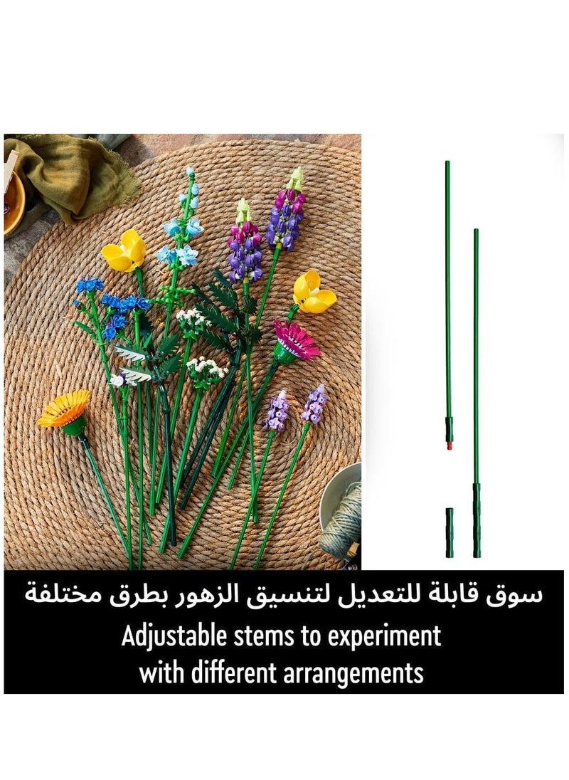 LEGO Icons Wildflower Bouquet 10313 Building Blocks Toy Set; Flowers Botanical Collection  - Image 3