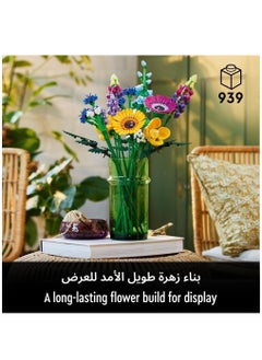 LEGO Icons Wildflower Bouquet 10313 Building Blocks Toy Set; Flowers Botanical Collection  - Image 2