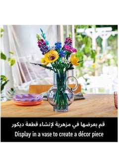 LEGO Icons Wildflower Bouquet 10313 Building Blocks Toy Set; Flowers Botanical Collection  - Image 4