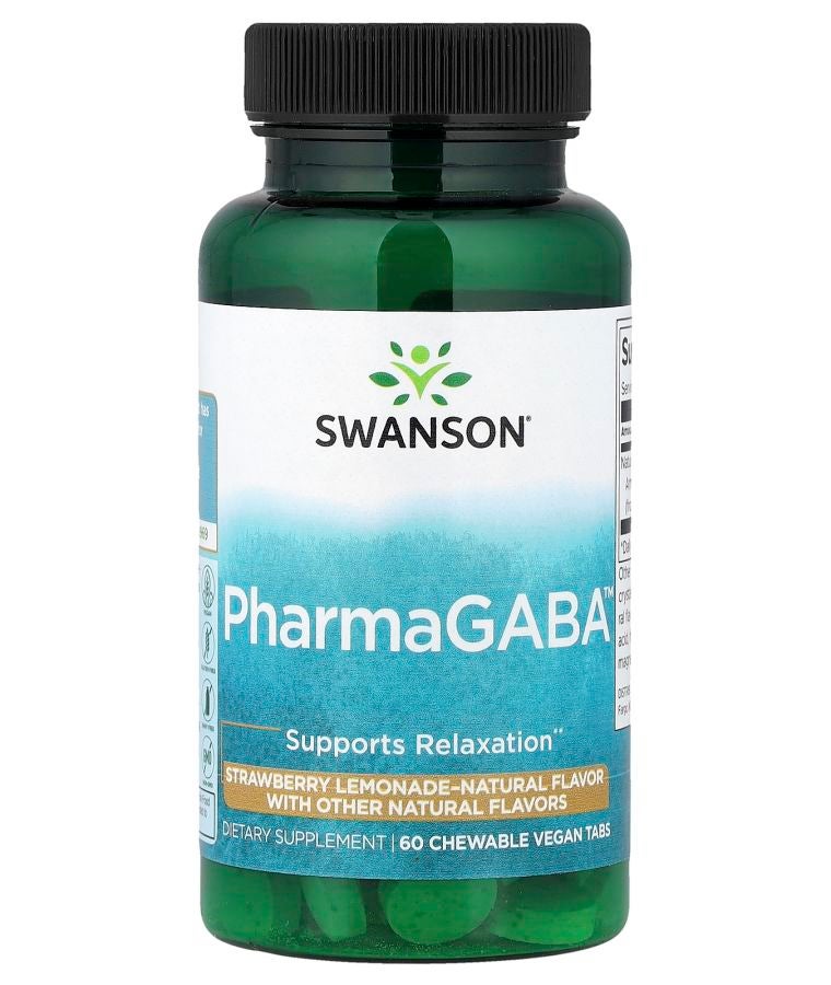PharmaGABA™ Strawberry Lemonade  100 mg 60 Chewable Tabs
