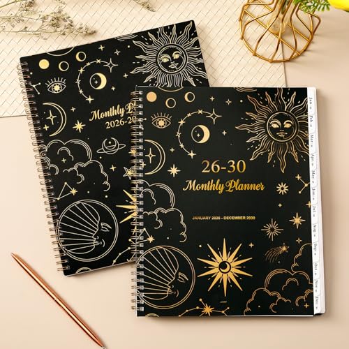 Vindora 2026-2030 Monthly Planner/Calendar - 5 Year Monthly Planner 2026-2030 from Jan. 2026 - Dec. 2030, 9" x 11", 60 Months Calendar, Large 5 Year Planning with Tabs, Double-Side Pocket, Holidays - Image 2