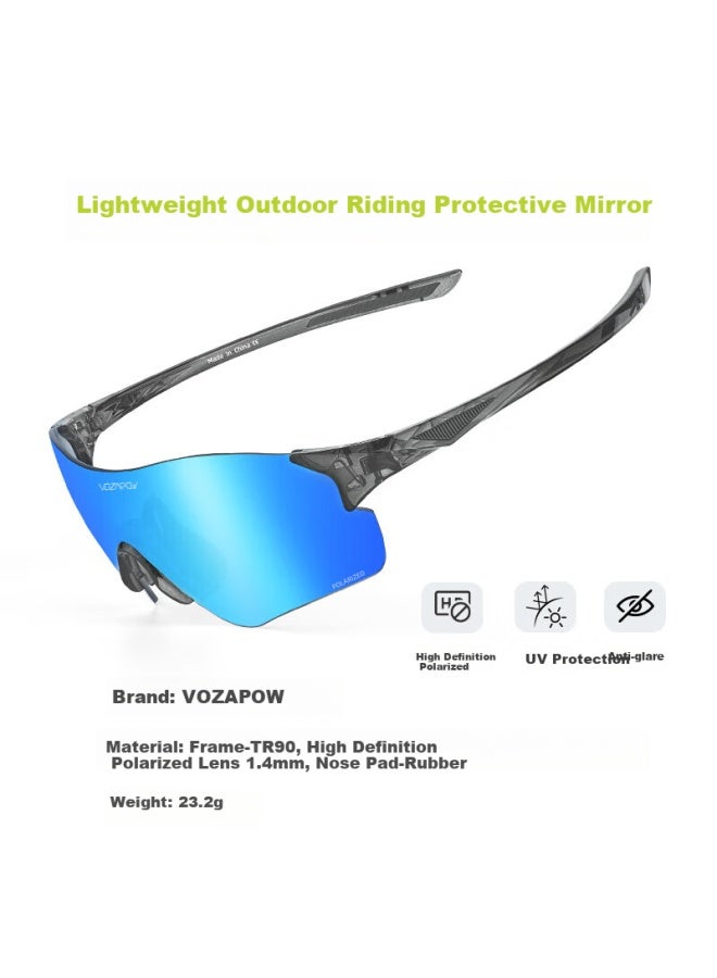 VOZAPOW Cycling Glasses High Definition Polarized Colorful Windproof Sandproof Eye Protection Glasses For Running Outdoor Sports Road Cycling - Image 4