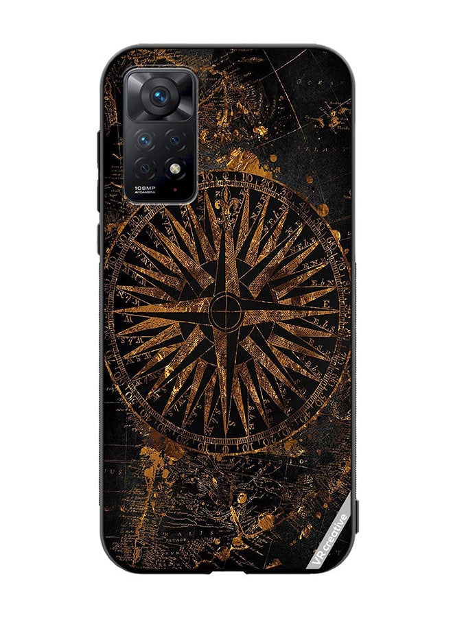 VR CREATIVE Protective Case Cover For Xiaomi Redmi Note 11 Pro 5G Brown Shield Design Multicolour  - Image 1