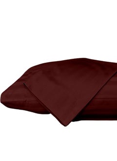 snooze Snooze Striped set 2 pillowcases 45*65 cm, Dark red  - Image 1