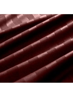 snooze Snooze Striped set 2 pillowcases 45*65 cm, Dark red  - Image 4