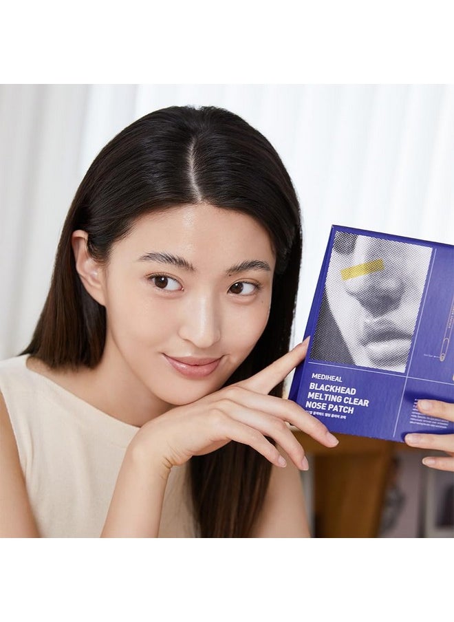 MEDIHEAL - Blackhead Melting Clear Nose Patch (4 Pack) 3 Step Pore Melting And Soothing Sheets Blackhead Remover Tool Included - Image 1