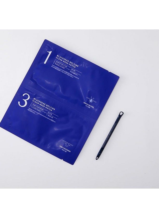 MEDIHEAL - Blackhead Melting Clear Nose Patch (4 Pack) 3 Step Pore Melting And Soothing Sheets Blackhead Remover Tool Included - Image 1