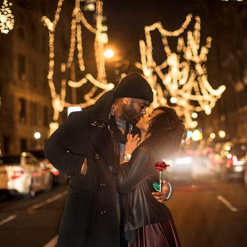 klarako 24K Gold Rose, Long Stem Dipped Flower Gift for Her, Made of Fresh Rose, Last Forever Mother's/Thanksgiving/Christmas/Valentine's/Birthdays Party/Graduations/Weddings (Red) - Image 3