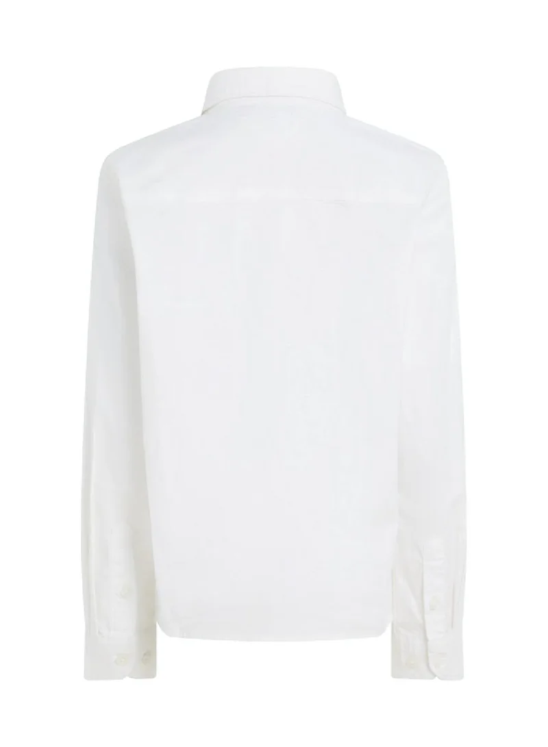 Tommy Hilfiger White Stretch Oxford Shirt for Men | Best Price UAE