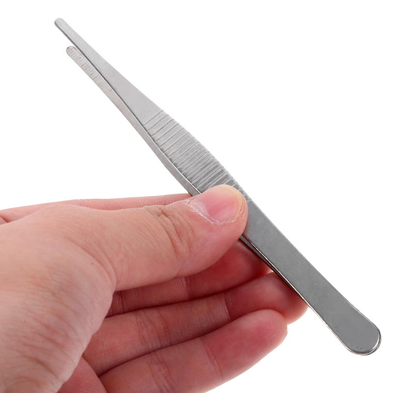 Long Handle Stainless Steel Garden Tweezers Set Serrated Tips for Succulents Bonsai Planting - Image 4
