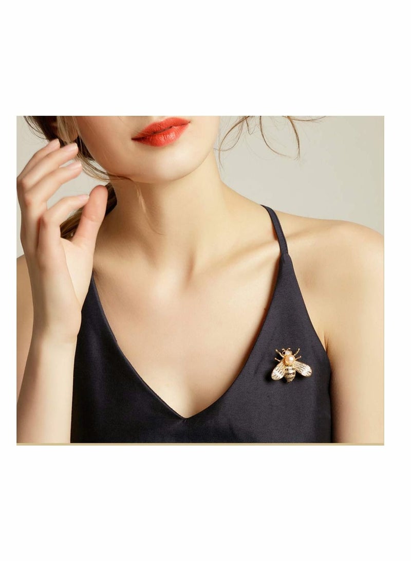 KASTWAVE 7 Pieces Women Brooch Set Crystal Pin Vintage with Dragonfly Butterfly Hummingbird Owl Elephant Peacock Bee Animal and Insect Brooch Pin for Women Girls enamel - Image 3