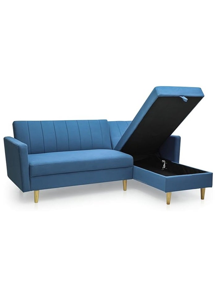 Multi Home Furniture Sofa Bed Storage MH-831-BLUE  - Image 2