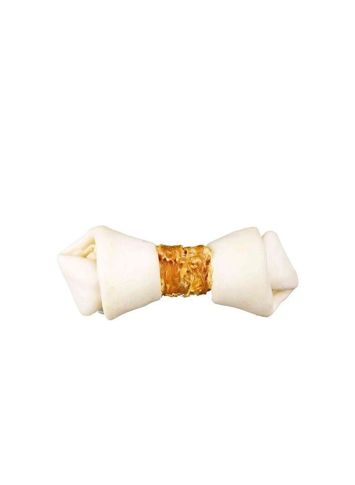 Trixie Denta Fun Knotted Chicken Chewing Bones Dog Chews - Image 3
