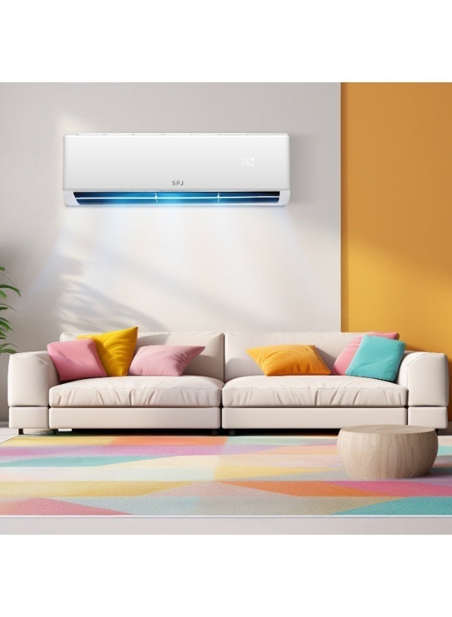 SPJ Split Air Conditioner 1.5 Ton 18000 BTU, Fast Cooling AC, Energy Efficient, Low Noise, R410A, 4M Pipe Kit, 5 Year Compressor Warranty, White - Image 4