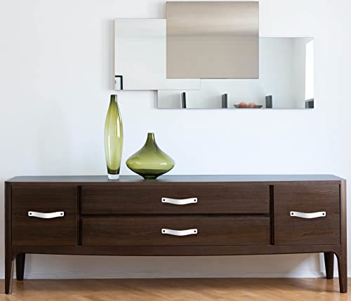Brute Strength - Leather Drawer Pulls - White - 4 pcs - 7-7/8 x 1 ’’ - Leather Handle - Leather Dresser Pulls - Cabinet knobs Dresser knobs - Dresser Handles - Image 4