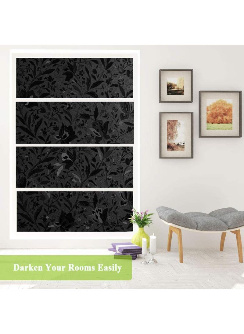 Y&D Window Film Decorative Privacy No Glue Tulip Pattern Glass Sticker For Door Home House Ofiice Heat Control Anti UV 90 x 200 cm  - Image 3