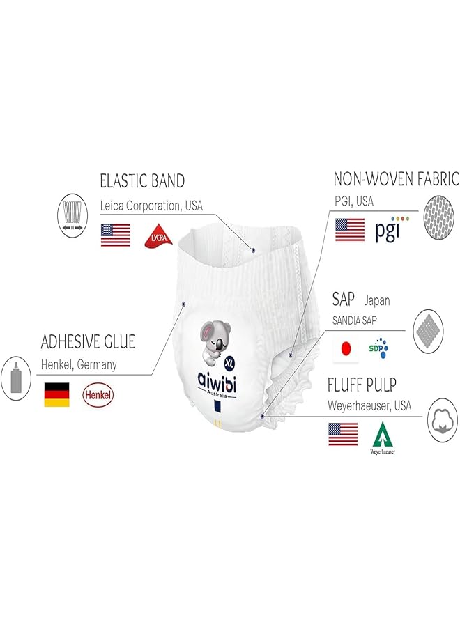 aiwibi Night Plus Baby Pants Size 4 9 14 Kg 44 Pcs - Image 4