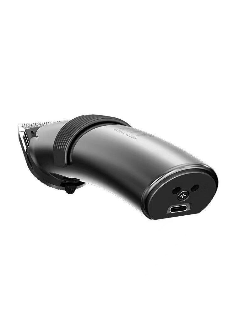 DINGLING Professional Electric Hair Clipper With Blades Silver/Black 21.21x21.01x7.39cm - Image 3