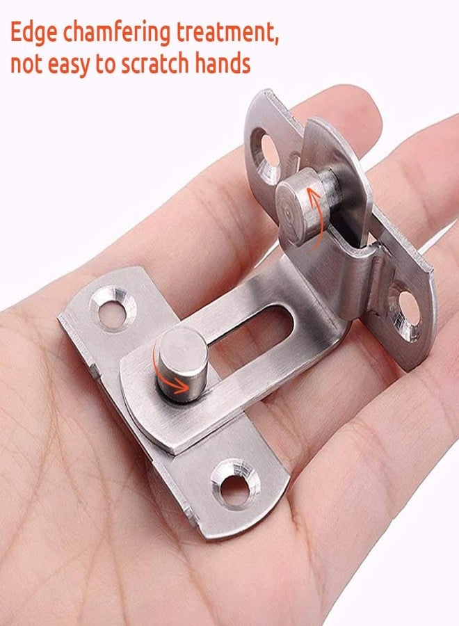 ZIPRON 90 Degree Flip Barn Door Lock | Stainless Steel Latch | Safety Sliding Barn Door Lock | Hook Lock Latch for Barn Door Latches, Sliding Door Antique Lock, Gate Latches, Wine Cabinet Closet - Image 5