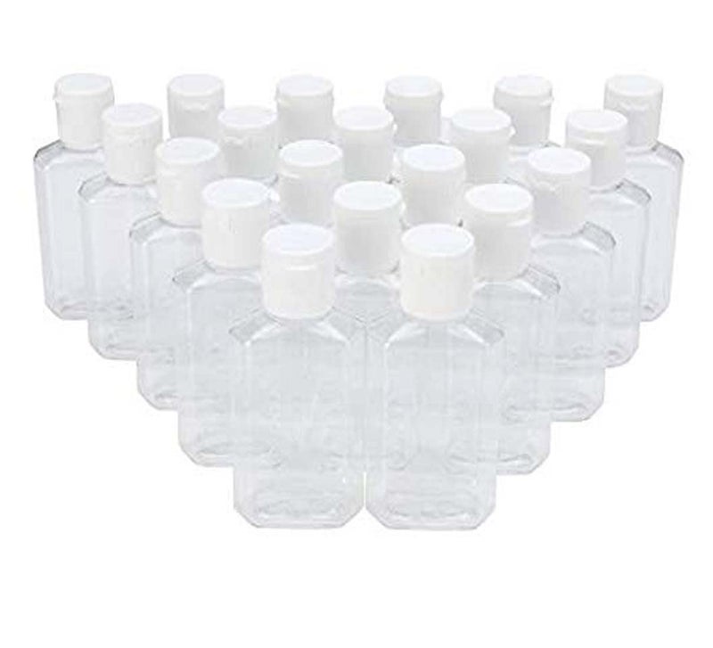DIY Crafts DIY Crafts Pack Of 20 Pcs Design No3 Containers Clear Refillable FlipTop Bottles BPAParaben Free 60Pack Of 20 Pcs Design No3  - Image 1