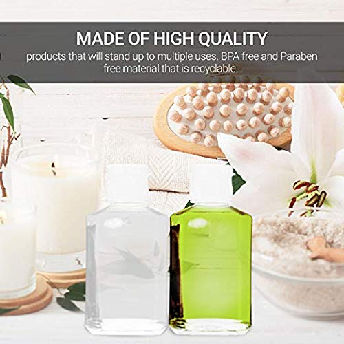 DIY Crafts DIY Crafts Pack Of 20 Pcs Design No3 Containers Clear Refillable FlipTop Bottles BPAParaben Free 60Pack Of 20 Pcs Design No3  - Image 4