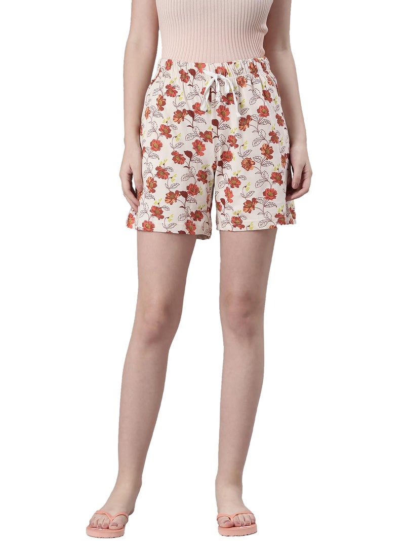 Rupa Colors Playsure Printed Shorts for Women, Leisurewear, Floral Printed Shorts, Loungewear - Image 5