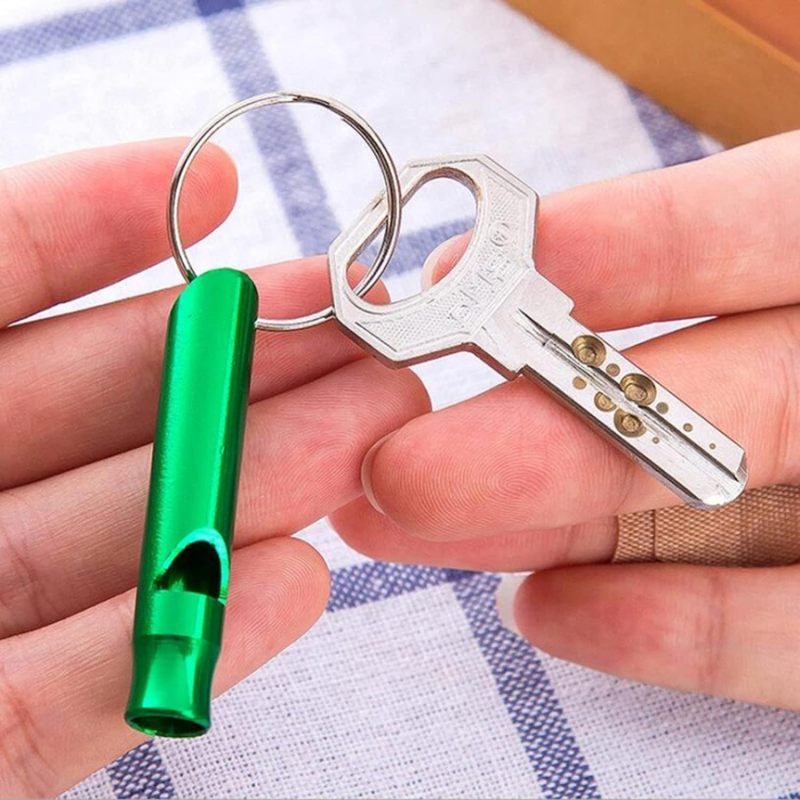 Emergency Whistle: 100-Pack Aluminum Construction Withstands Harsh Conditions - Loud Clear Sound For Signaling Safety Whistle for Group Camping Hiking Boating Hunting Fishing - Image 5