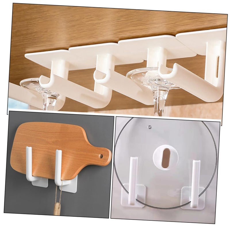 3 Pack Self Adhesive Hooks No Drilling Required Strong Hold Wall Mounting For Kitchen Bathroom - Image 4