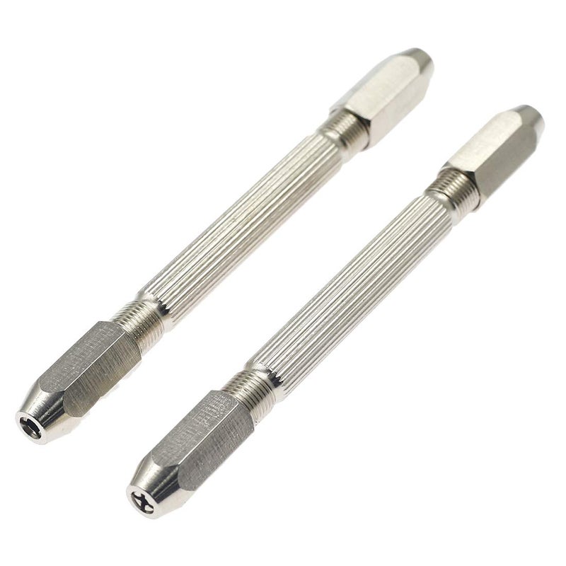 PHITUODA 2pcs Hexagonal Double Ended Pin Vice Wire Tool 05 to 32mm Range - Image 1