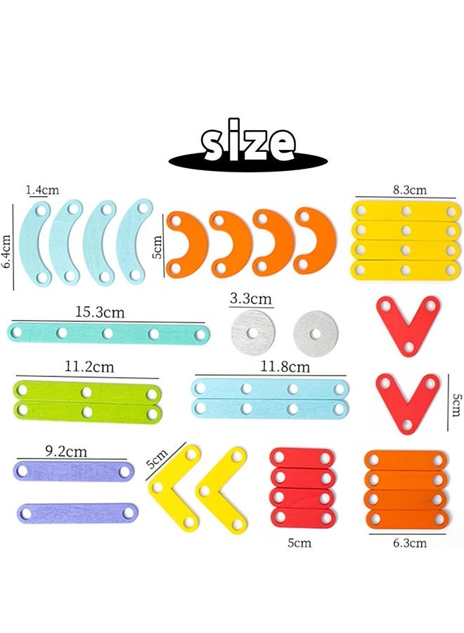 35pcs Alphabet Puzzle And Number Blocks Toys Set | Educational Toys For 2 3 4 Year Old, Fine Motor Skills Toys For 2-5 Year Old, Toddler STEM Wooden Letters Pegboard Toy, Kids Gifts - Image 5