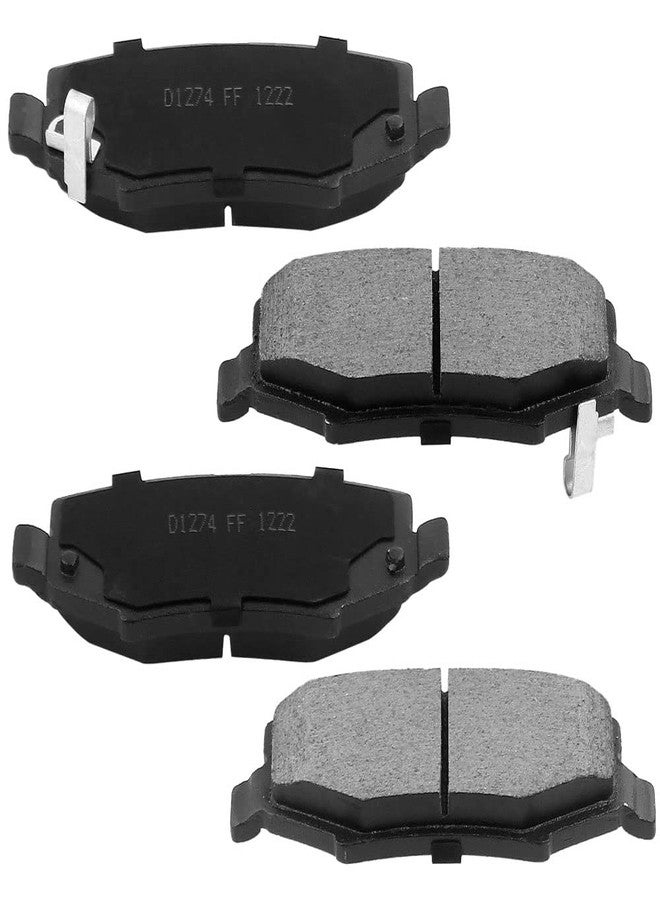 Geekstop Ceramic Front and Rear Brake Pads Kit Fit for 2008-2012 Jeep Liberty, 2007-2018 Jeep Wrangler, 2007-2011 Dodge Nitro - Image 4