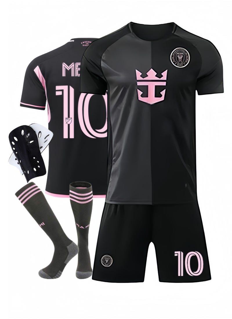 SKT Shiketro 4 Piece Black Teenagers & Kids Soccer Kit NO. 10 