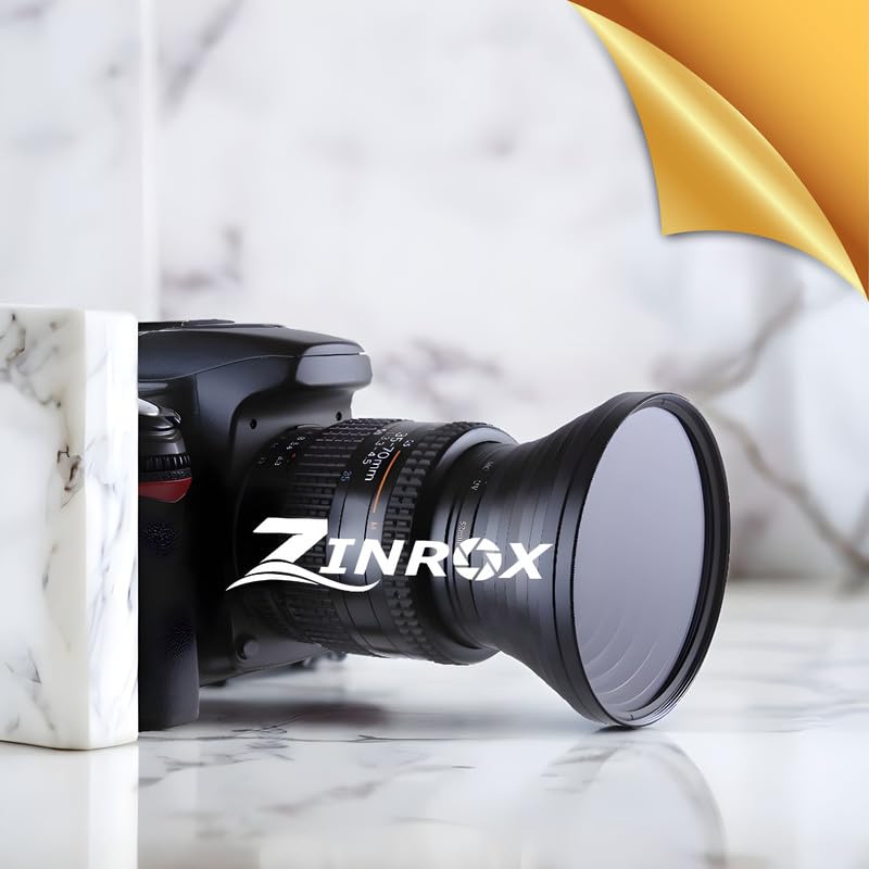 ZINROX® Stepping up ' Made in India', Set of 8pcs, Sizes: 49-52mm, 52-55mm, 55-58mm, 58-62mm, 62-67mm, 67-72mm, 72-77mm, 77-82 mm - Black Step Up Ring Set (49mm to 82 mm) - Image 4