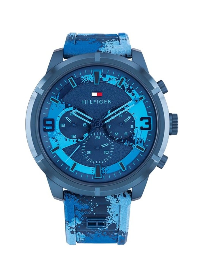 TOMMY HILFIGER TOMMY HILFIGER WILD MEN's BLUE DIAL, BLUE SILICONE WATCH - 1792073, BLUE  - Image 1