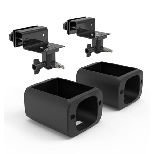Koroao Gutter Mount with Silicone Cover Skin for eufy Security SoloCam S220 Security Camera (2pack-Black) - Image 1