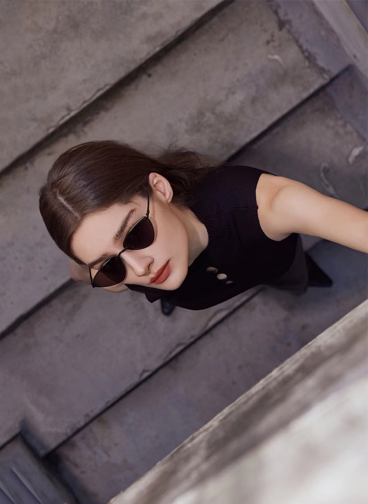 Chomel Fashion High-Definition Nylon Lens Sunglasses For Women's High-End Elegant Anti-Ultraviolet Anti-Blue Light  - Image 2