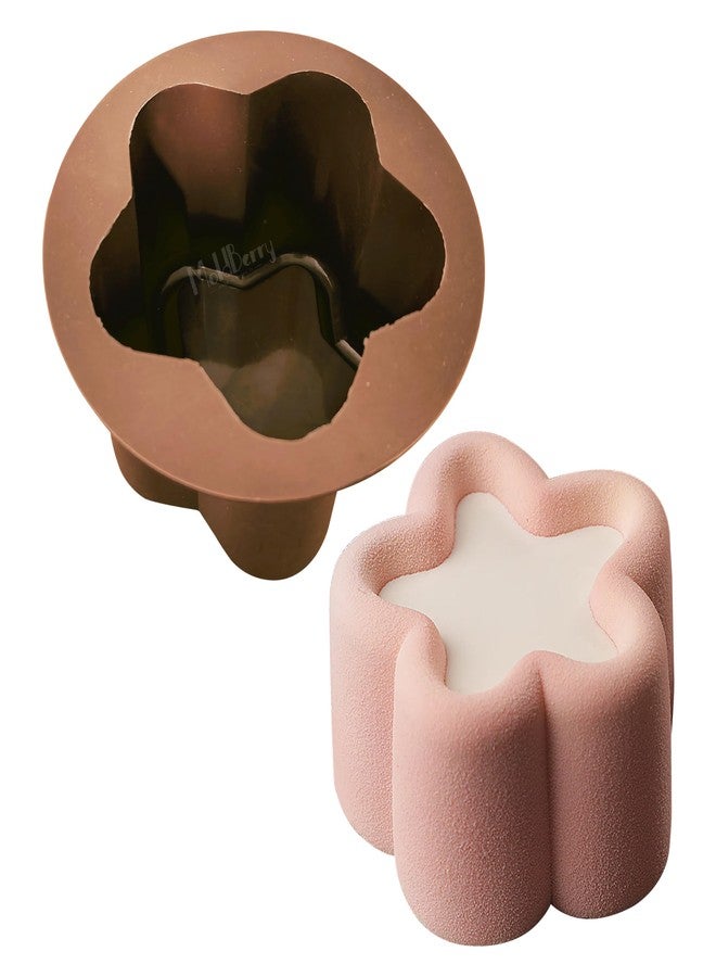 MoldBerry Star-Shaped Silicone Bento Cake Mold – 7.6cm Deep Mini Baking Pan for Cakes, Cheesecakes, Cupcakes, Muffins, Tarts, Snacks & Chocolates – Reusable Non-Stick Mould – 1 Pack - Image 1